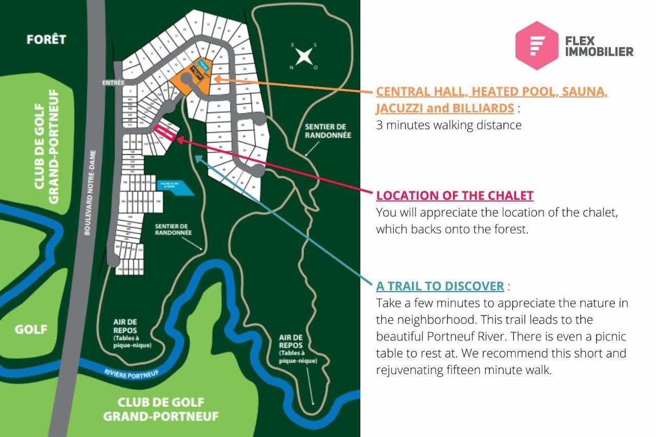 Le Harfang De Portneuf / Hot Tub Pool Sauna Billiards Trails Pont-Rouge Zewnętrze zdjęcie